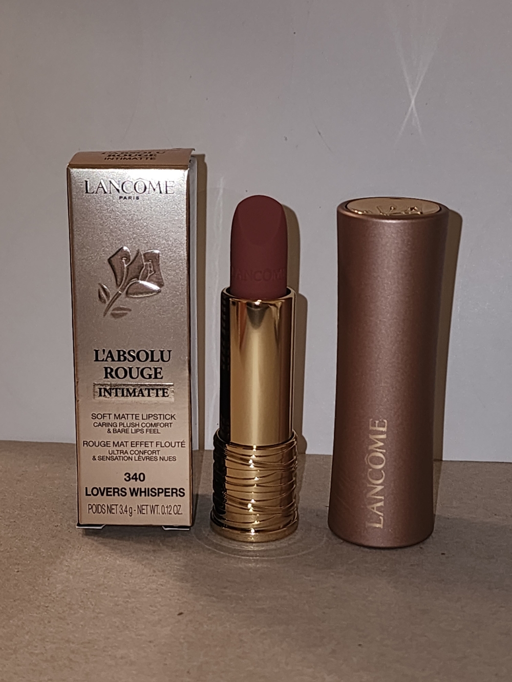 Lancôme L'Absolu Rouge Intimatte Lipstick - Mauve Pink (340 Lovers Whispers)